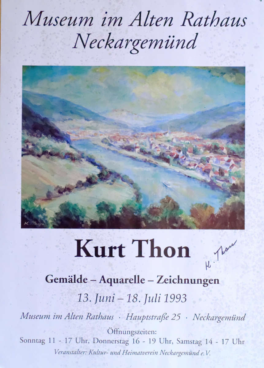 Plakat der Ausstellung 1993 in Neckargem&uuml;nd